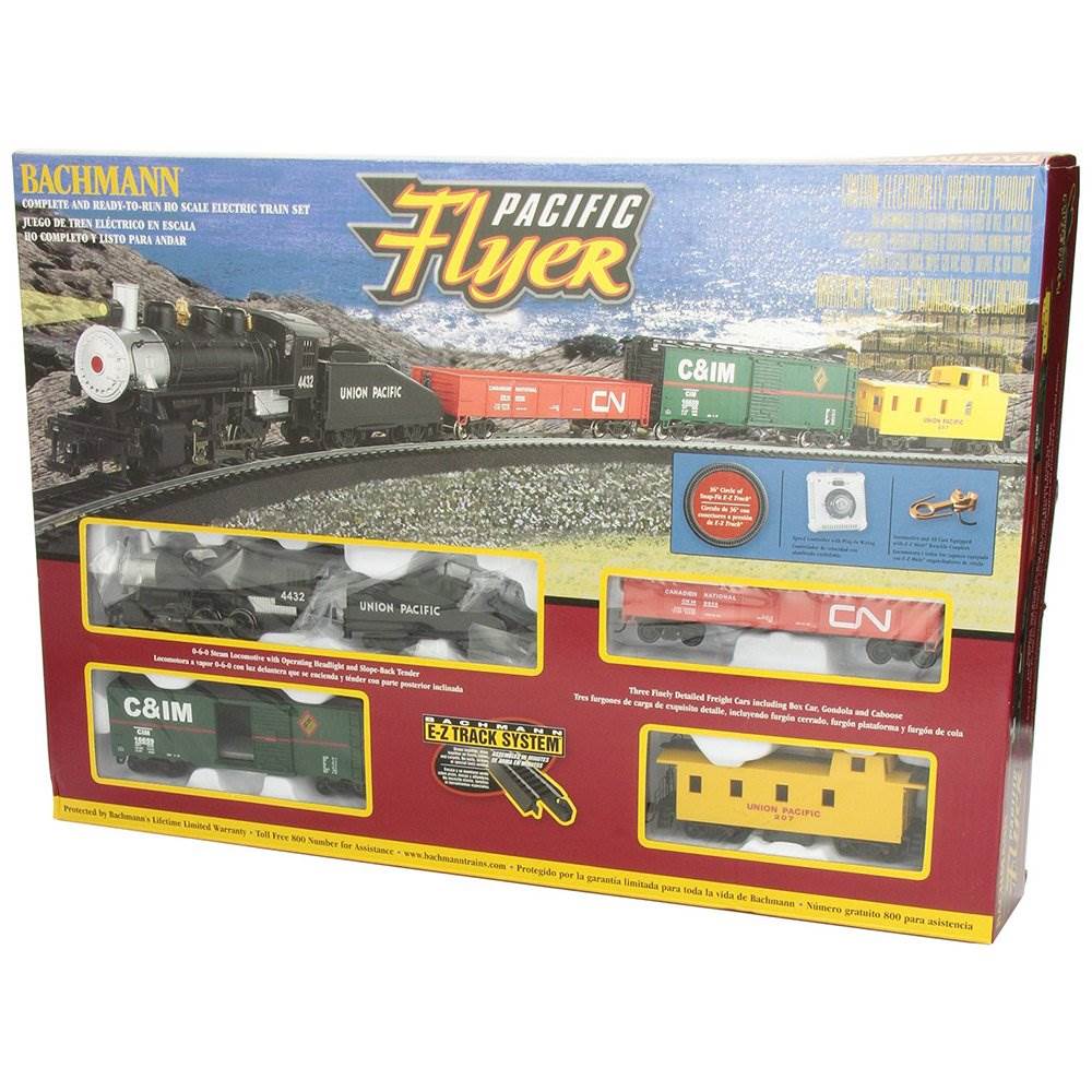 Bachmann Trains Pacific Flyer HO Ready-to-Run Electric Train Set (Open Box)