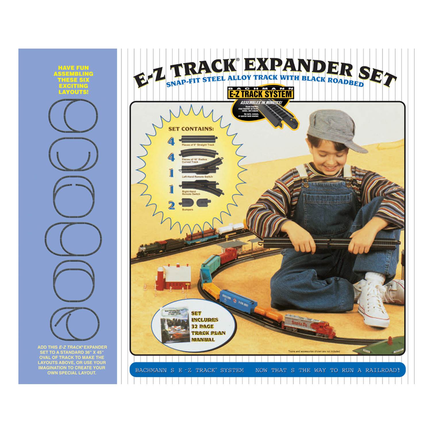 Bachmann Trains 12-Piece HO Steel Alloy E-Z Track Layout Expander Set | 44494-BT