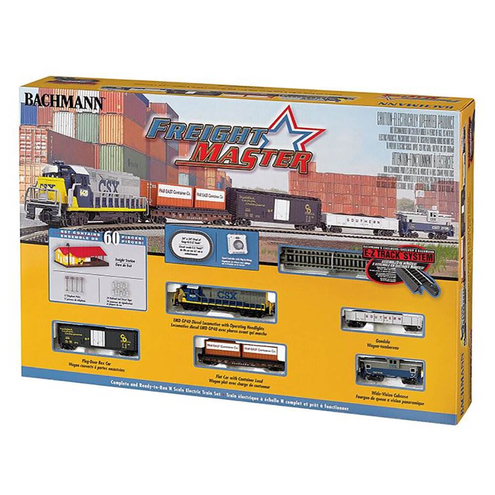 Bachmann Trains Freightmaster N Scale Ready-To-Run 60 Pc Train Set (For Parts)