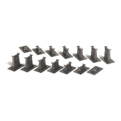 Bachmann Trains 14-Piece EZ Track HO-Scale Custom Graduated Pier Set (Used)