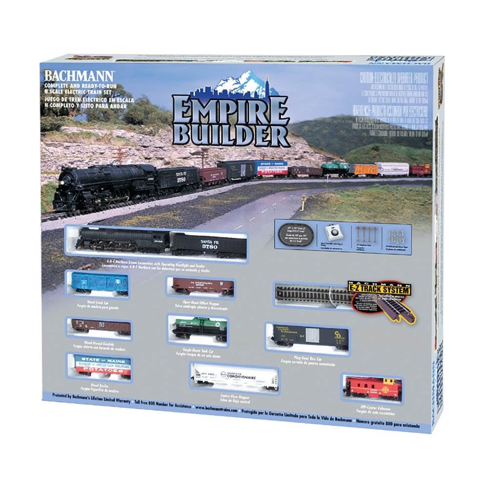 Bachmann Trains Empire Builder N Scale Electric Train Set w/ Scenery (Open Box)