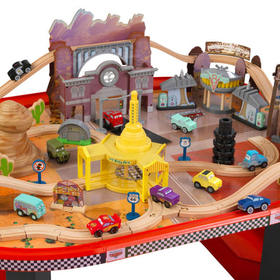 KidKraft Disney Cars Radiator Springs Race Track Set and Table (Open Box)