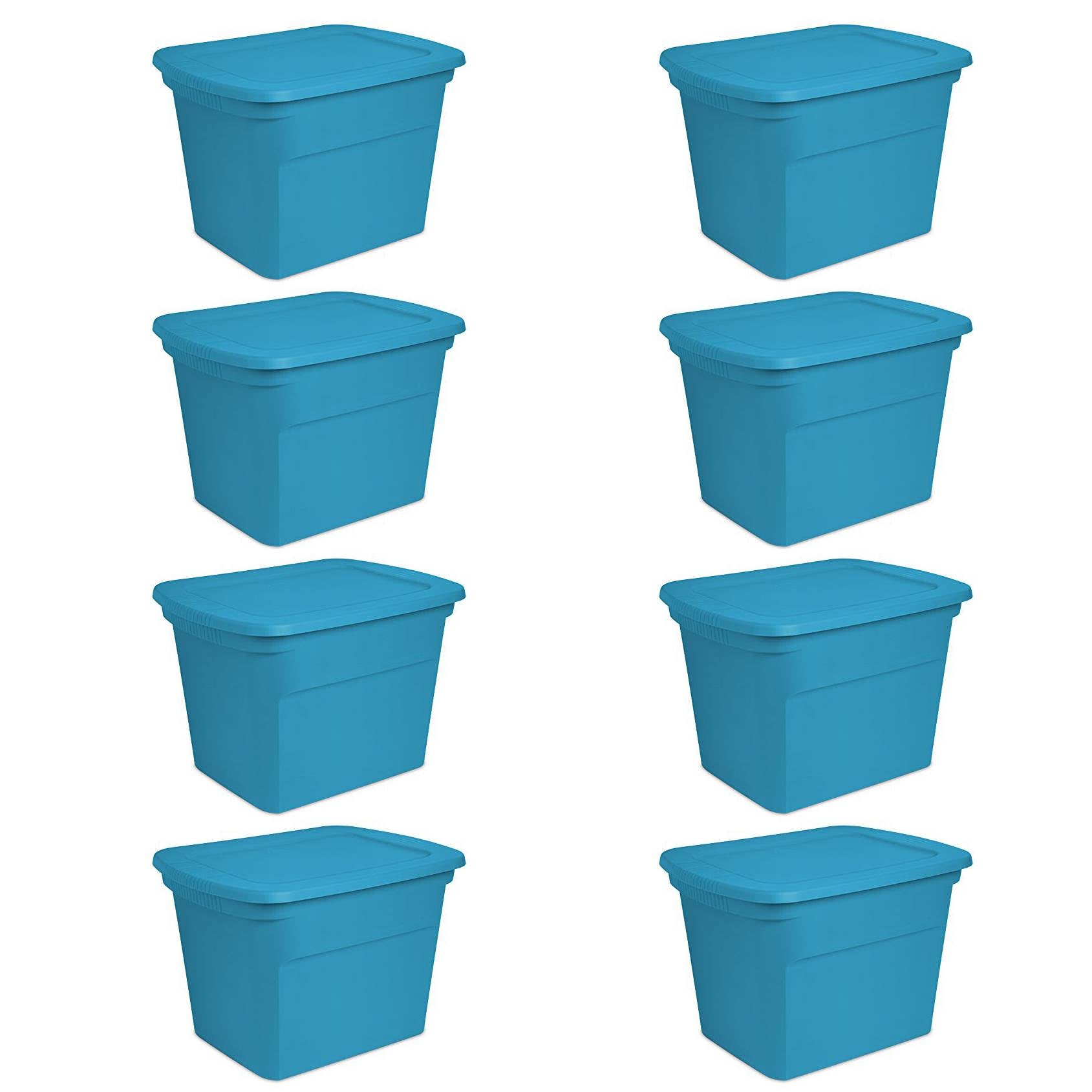 Sterilite 18 Gallon Storage Tote (8 Pack) + 30 Gallon Storage Tote (6 Pack)