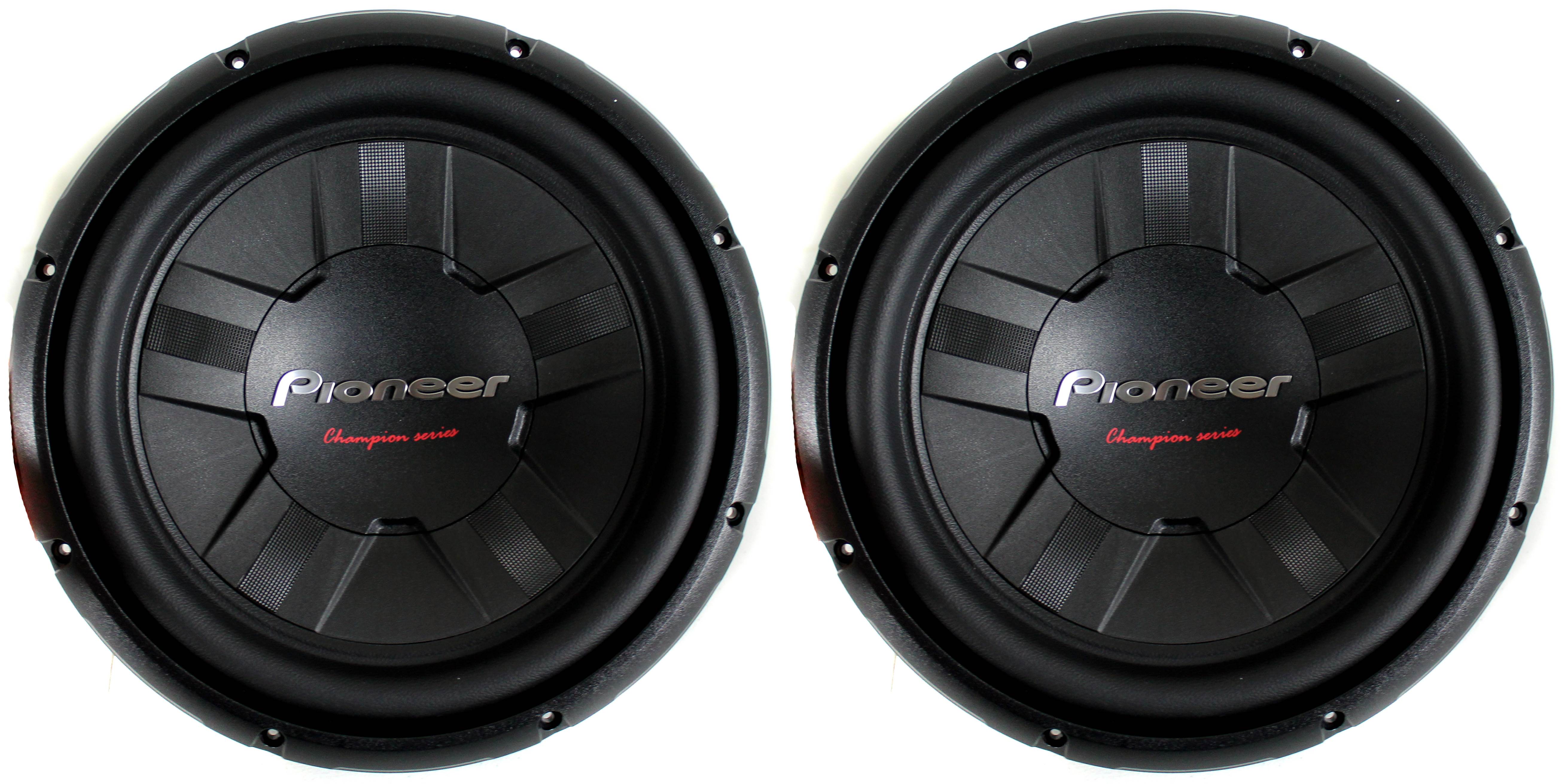 2) Pioneer 12 Inch 2800 Watt Subwoofer Car Audio Power 4-Ohm SVC Sub | TS-W311S4