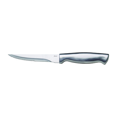 Oster Baldwyn 14 Piece Stainless Steel Kitchen Knife Cutlery Set, Brushed Satin
