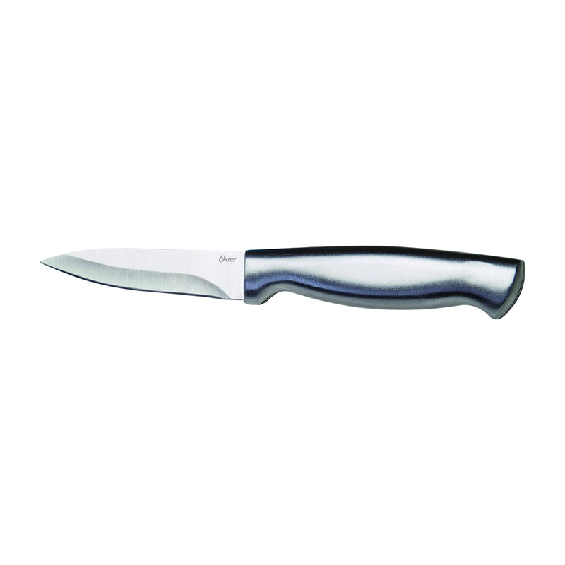 Oster Baldwyn 14 Piece Stainless Steel Kitchen Knife Cutlery Set, Brushed Satin