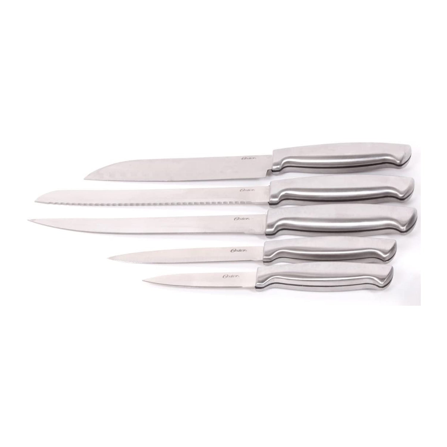 Oster Baldwyn 22 Pc Stainless Steel Knife Cutlery Set, Brushed Satin (Open Box)