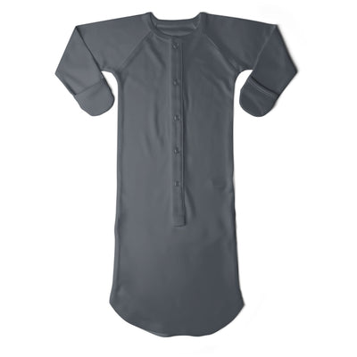 Goumikids Baby Night Gown Pajama Organic Sleep Clothes, 3-6M Midnight (Open Box)