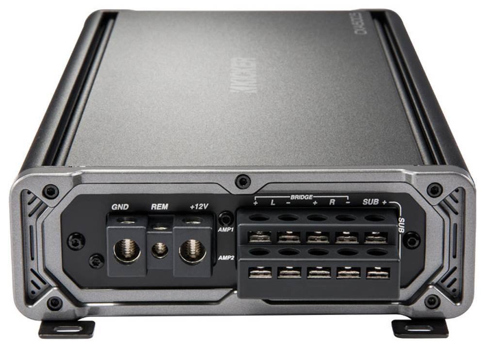 Kicker CXA600.5 1200W 5 Channel Car Amplifier 43CXA6005 + 4-Gauge Amp Kit+RCA