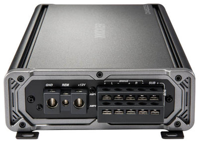 Kicker CXA600.5 1200W 5 Channel Car Amplifier 43CXA6005 + 4-Gauge Amp Kit+RCA