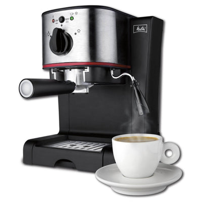 Hamilton Beach Melitta 15-Bar Pump Espresso Maker with Frother, Silver (Used)