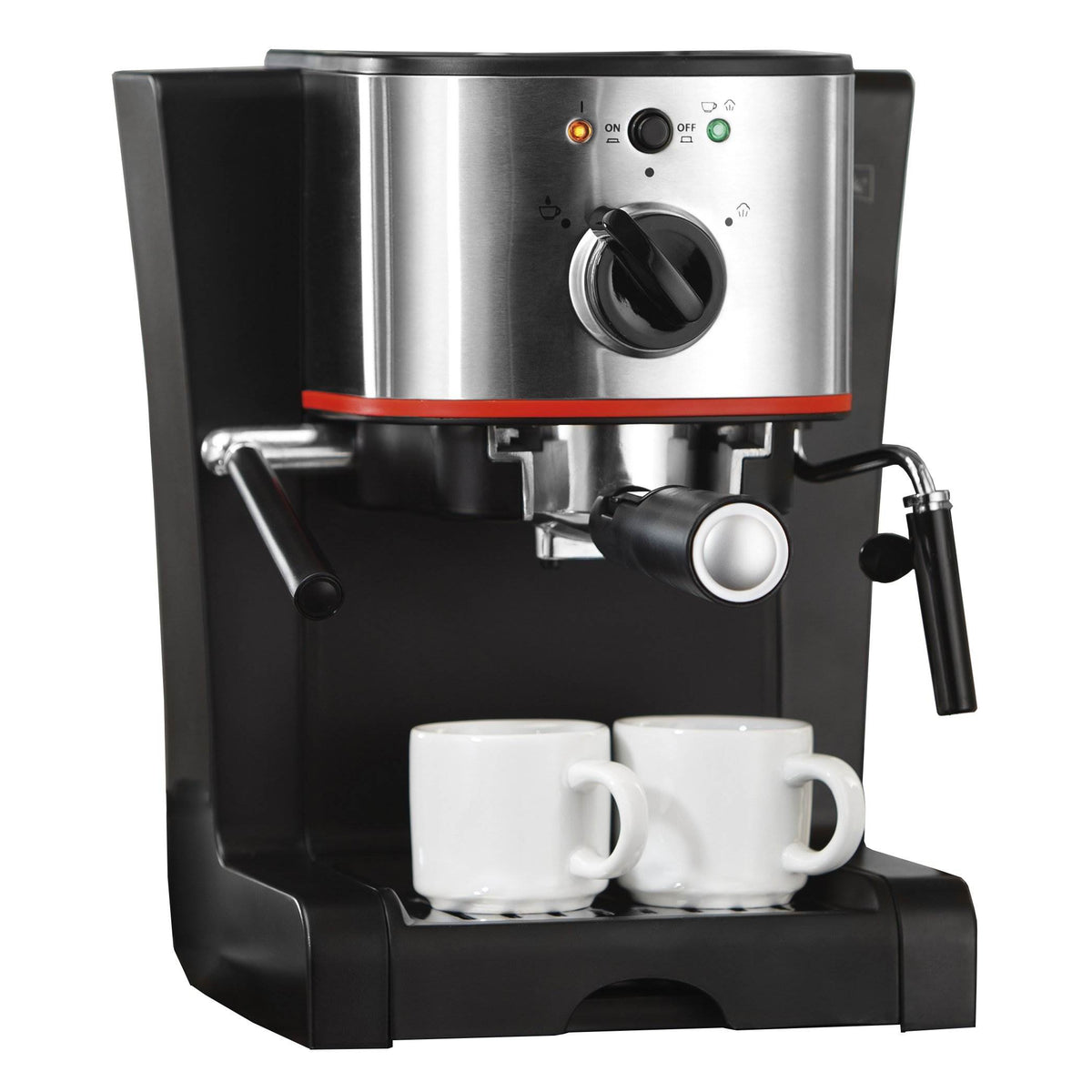 Hamilton Beach Melitta 15-Bar Pump Espresso Maker with Frother, Silver (Used)
