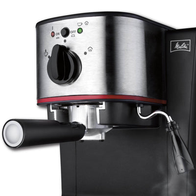 Hamilton Beach Melitta 15-Bar Pump Espresso Maker with Frother, Silver (Used)