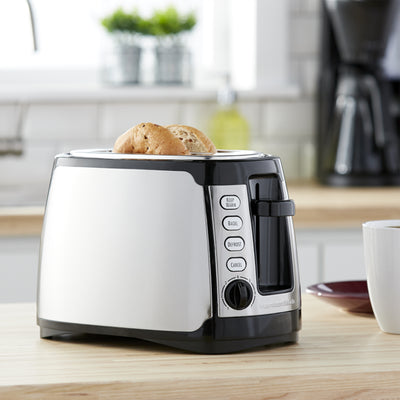 Hamilton Beach Warm 2-Slice Toaster with 8 Toast Settings | Silver (Open Box)