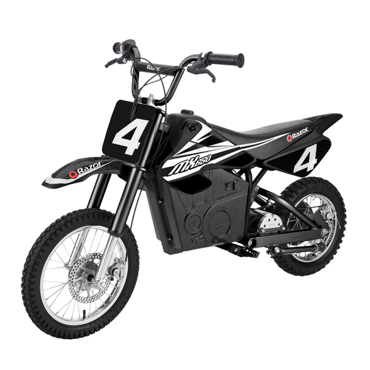 Razor MX650 Dirt Rocket High-Torque Electric Motocross Dirt Bike, 17 MPH, Black