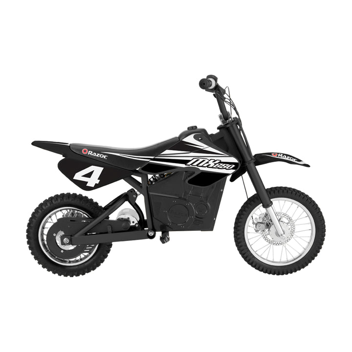 Razor MX650 Dirt Rocket Electric Motocross Dirt Bike, 17 MPH, Black (Open Box) - VMInnovations