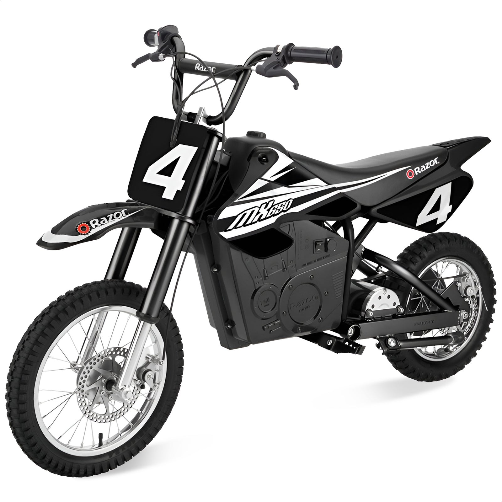 Razor MX650 Dirt Rocket High-Torque Electric Motocross Dirt Bike, 17 MPH, Black - VMInnovations