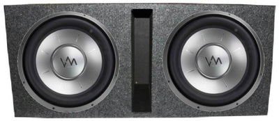 VM Audio 15" 2600W DVC Subs (2) + Dual 15" Inch Vented Subwoofer Box Enclosure