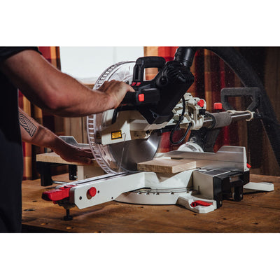 JET 70712 12 Inch Blade 15 Amp Adjustable Sliding Dual Bevel Compound Miter Saw