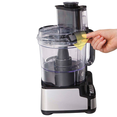 Hamilton Beach 12-Cup Stack and Snap Food Processor Powerful 450 Watt - Open Box