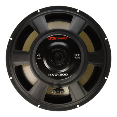 Rockford Renegade 12-Inch RXW Series 600-Watt 4-Ohm Car Subwoofer (Open Box)