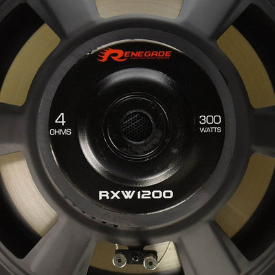 Rockford Renegade 12-Inch RXW Series 600-Watt 4-Ohm Car Subwoofer (Open Box)