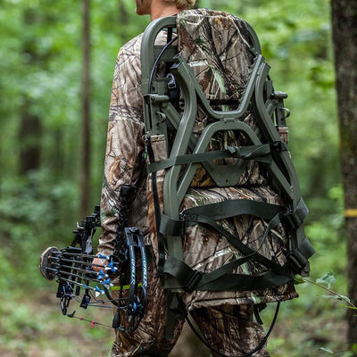 Summit Explorer SD Open Front Single Seater Tree Stand + Tree Stand Storage Bags