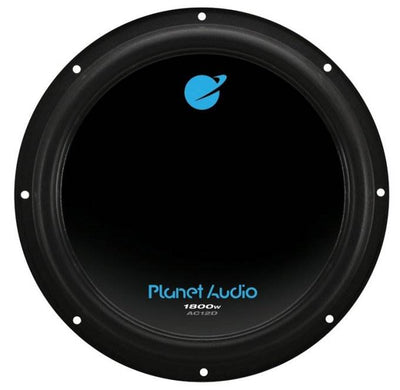 Planet Audio AC12D 12" 3600W 4 Ohm DVC Car Subwoofer Pair w/ Dual Sub Enclosure - VMInnovations