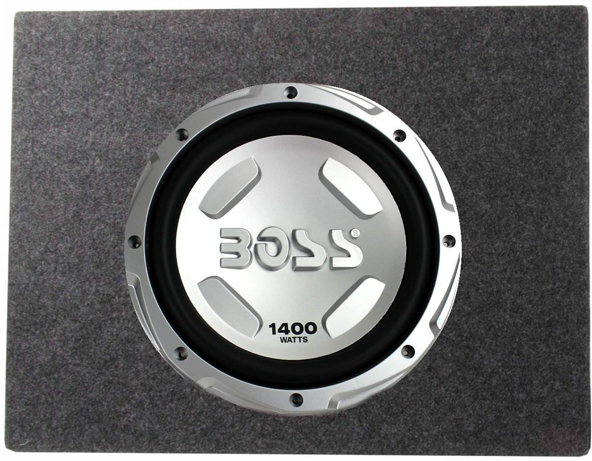 Boss Chaos 12" 1400 Watt Power Subwoofer 4 Ohm and 12" Sealed Sub Box Enclosure - VMInnovations