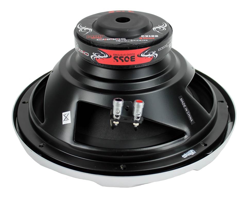 Boss Chaos 12" 1400 Watt Power Subwoofer 4 Ohm and 12" Sealed Sub Box Enclosure - VMInnovations