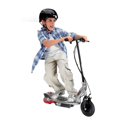 Razor E125 Kids Motorized 24V Electric Ride-On Scooter w/ Helmet & Pads, Black