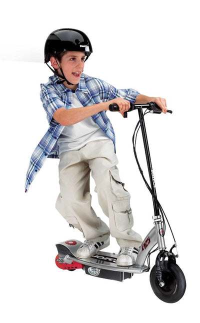 Razor E125 Kids Motorized 24V Electric Ride-On Scooter w/ Youth Helmet, Black