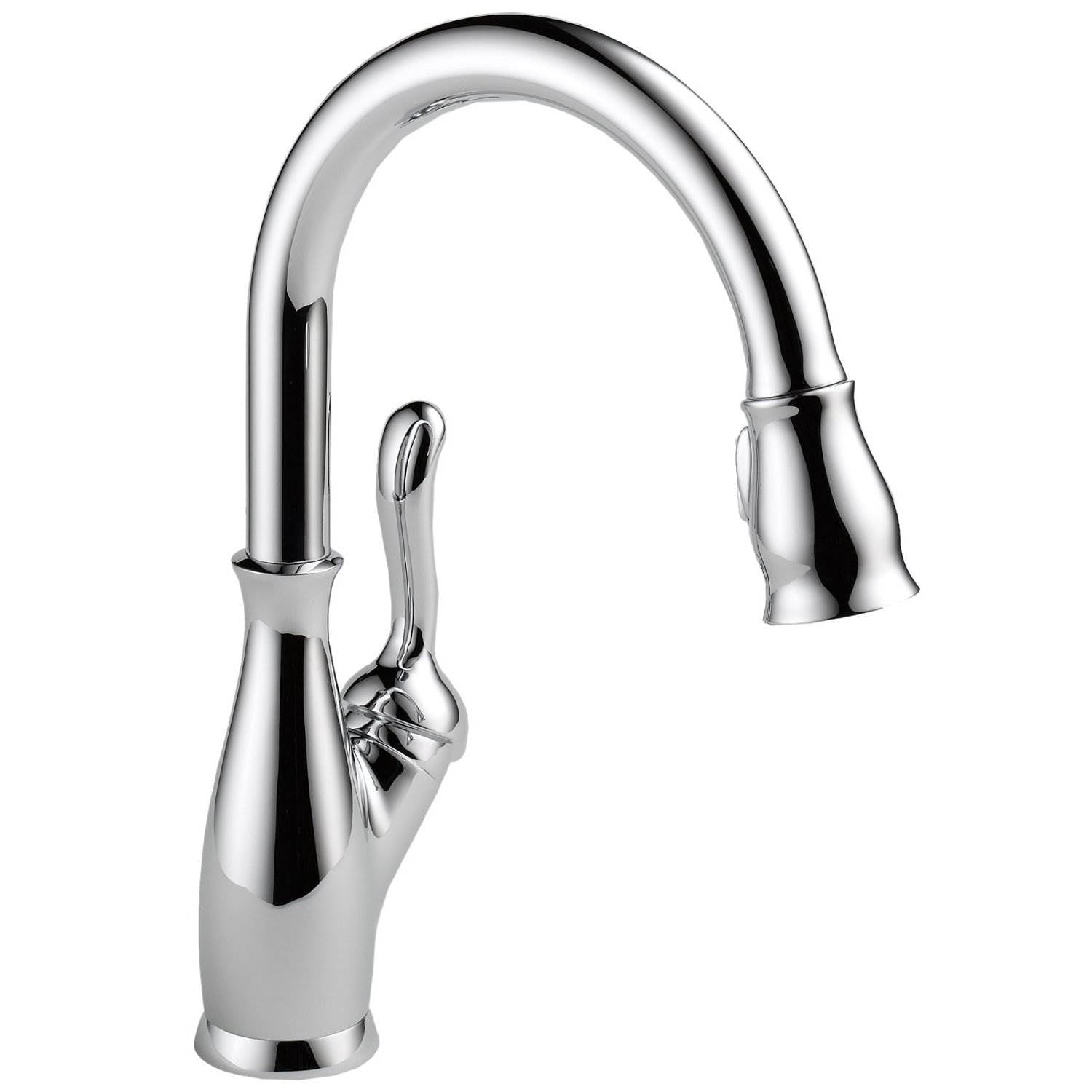 Delta Single Handle Pull-Down Leland Kitchen Sink Faucet, Chrome (Open Box)