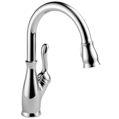 Delta Single Handle Pull-Down Leland Kitchen Sink Faucet, Chrome (Open Box)