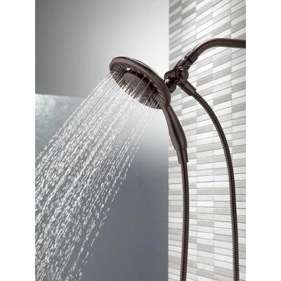 Delta In2ition 2-In-1 Arm Mount Shower Head Oil Rubbed Venetian (Open Box)