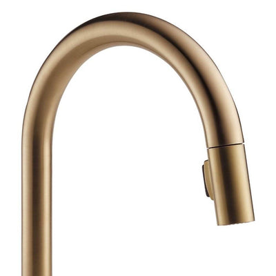 Delta Single Handle Trinsic Kitchen Sink Faucet, Champagne Bronze (Open Box)
