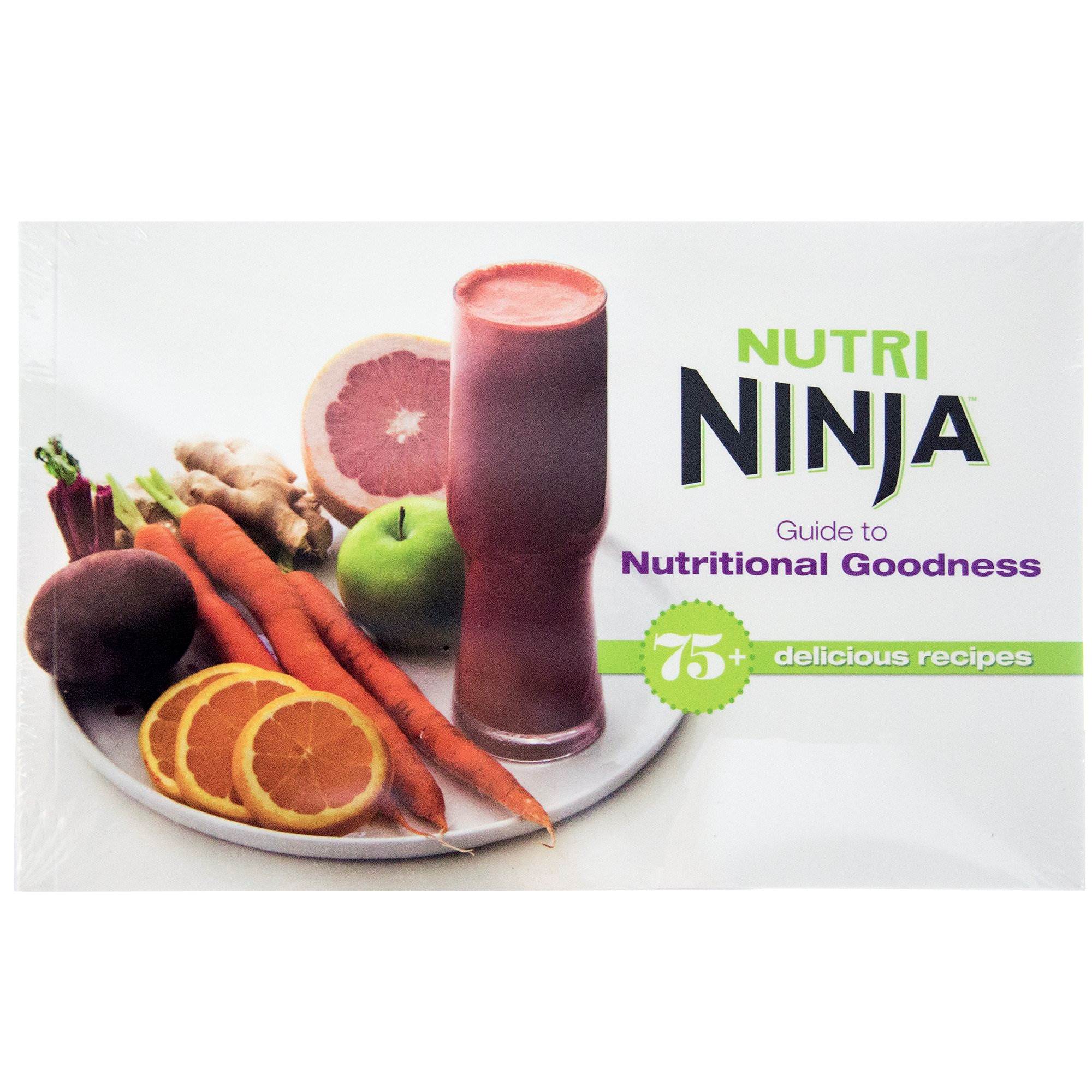 Ninja 75+ Recipe Nutri Ninja Guide to Nutritional Goodness Cook Book (Open Box) - VMInnovations