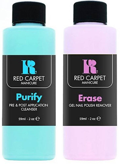 Red Carpet Manicure Cinderella 5 Color LED UV Lamp Gel Nail Polish Kit Set