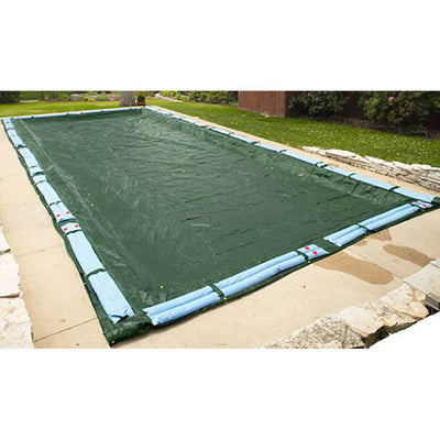 Swimline 20x40 Ft Rectangle RipStopper Pool Cover + 1x10 Ft Water Tube (14 Pack)