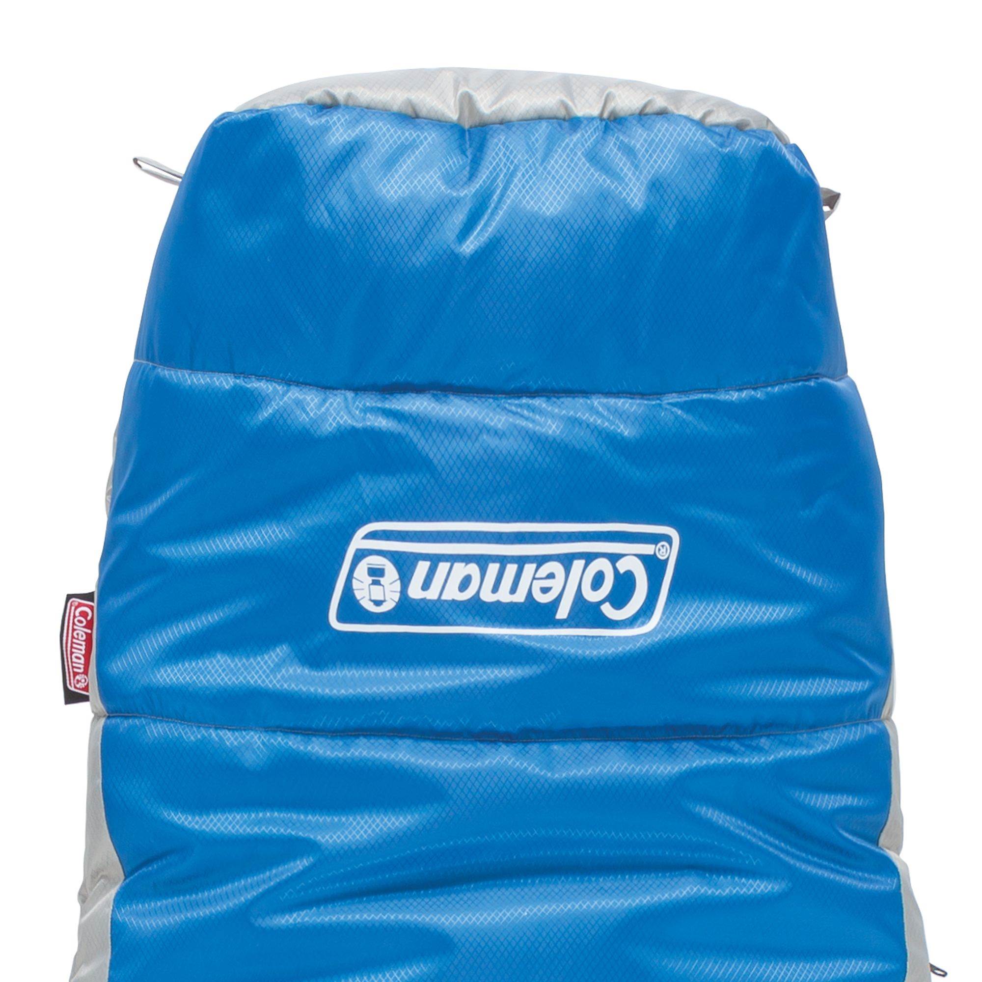 Coleman Silverton 15-Degree Tall Mummy-Style Sleeping Bag, Blue | Open Box