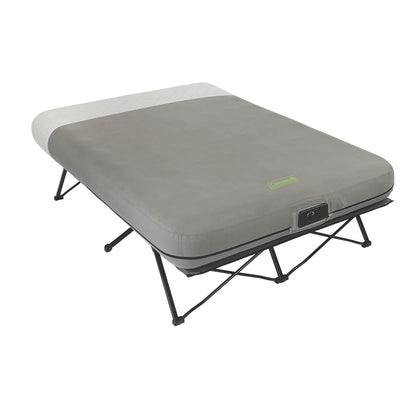 Coleman Queen Frame Airbed Cot with Side Tables and Built-In Pump (Open Box)