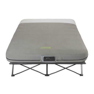 Coleman Queen Frame Airbed Cot with Side Tables and Built-In Pump (Open Box)