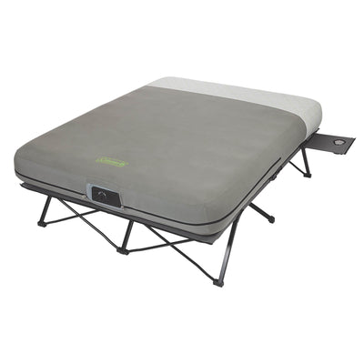 Coleman Queen Frame Airbed Cot with Side Tables and Built-In Pump (Open Box)