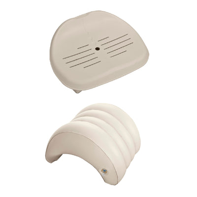 Intex Inflatable Slip Resistant Spa Seat & Inflatable Spa Headrest Pillow