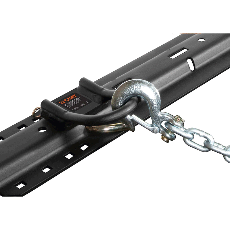 CURT 16000 5th Wheel Hitch Safety Chain Anchors Fit For Industry Standard Rails