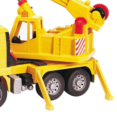 Bruder Toys MAN Yellow Crane Truck with 360-Degree Swiveling Crane (Open Box)