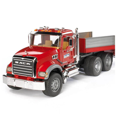 Bruder Toys Mack Truck w/ Low Loader & JCB Loader Backhoe 02813 (Open Box)