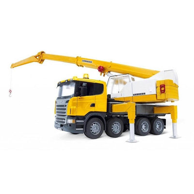 Bruder Toys Scania R-Series Liebherr Crane with Lights and Sound | 03570 (For Parts)