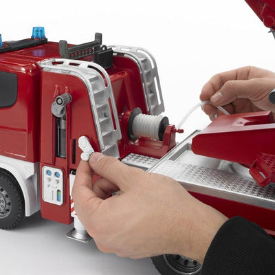 Bruder Toys Scania R-Series Fire Engine Truck with Working Water Pump (Open Box)