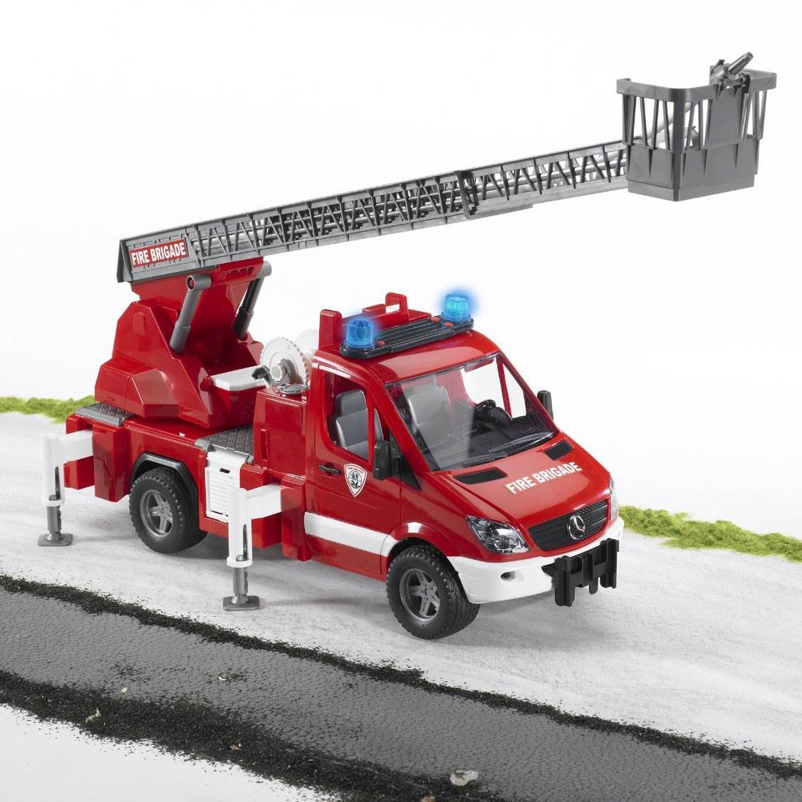 Bruder Toys Mercedes Benz Sprinter Fire Engine with Ladder/Lights (Open Box)